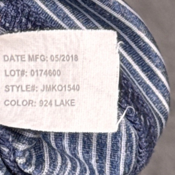 Johnnie-O Flex 1/4 Zip Performance Pullover Mens Large Golf Stretch Blue Striped - Picture 7 of 11